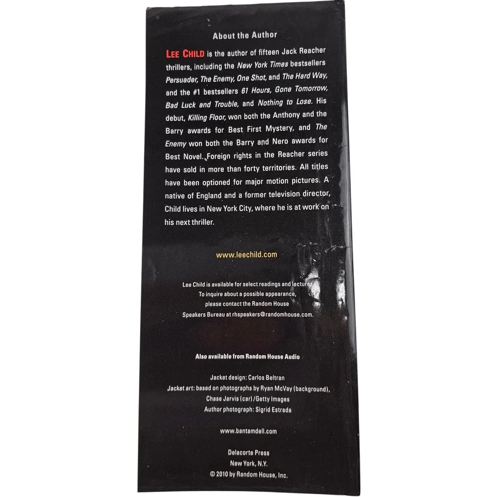 Worth Dying For Lee Child Jack Reacher Novel #1 NY Times‎ Bestselling Author